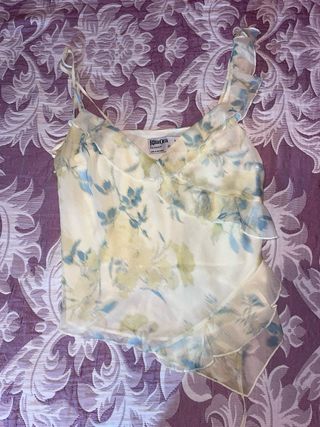 Blusa camisa de tirantes estampado