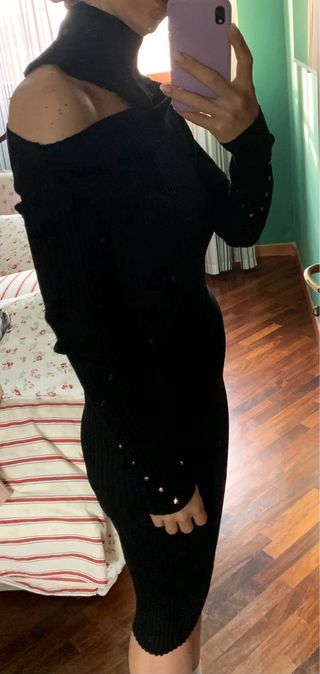 Abito Liu Jo nero collo alto