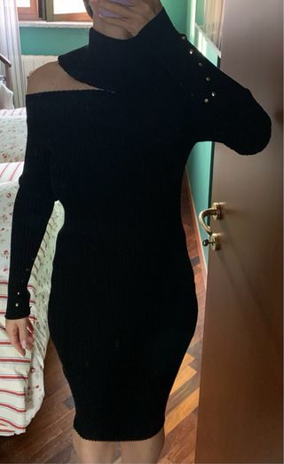 Abito Liu Jo nero collo alto