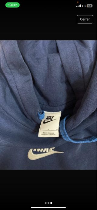 Sudadera Nike Azul Talla L