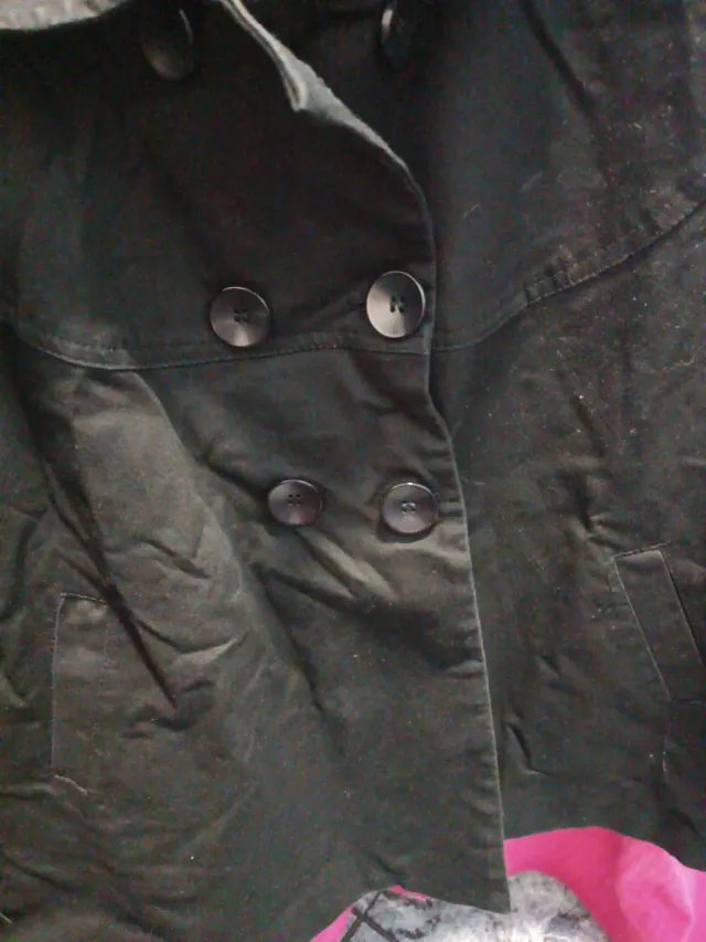 Chaqueta de entretiempo negra