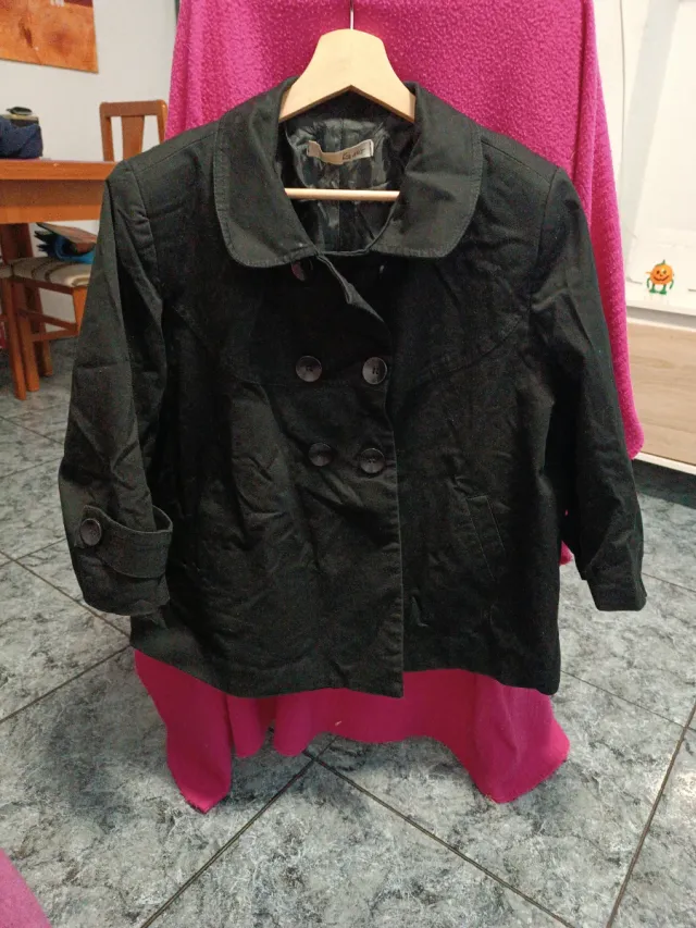 Chaqueta de entretiempo negra