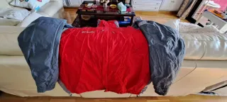 Anorak Columbia Forrado Rojo