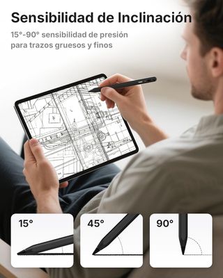 2025 Lápiz Táctil para iPad, Metapen A8 Negro - Pr