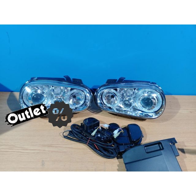 ÇS FAROS VOLKSWAGEN VW GOLF MK4 97-03 LOOK R3