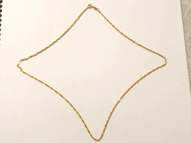 Cadena de oro 18 quilates