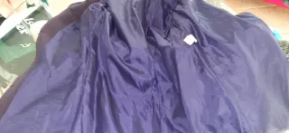 Cappotto viola con cintura