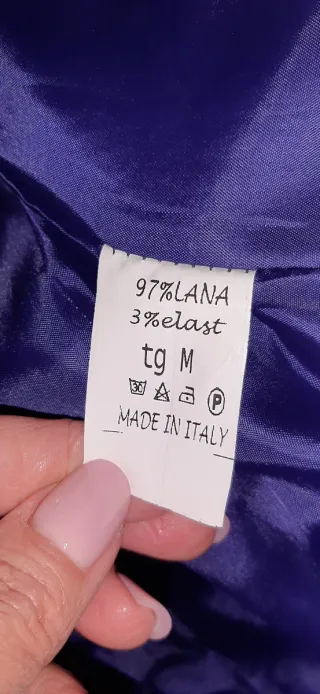 Cappotto viola con cintura