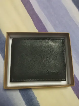 Cartera de hombre negra