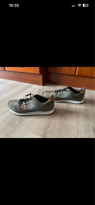 Zapatillas deportivas Silver marrones y verdes