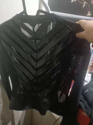 Chaqueta cuero mujer negra Talla M