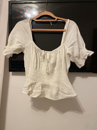 Blusa H&M blanca talla M