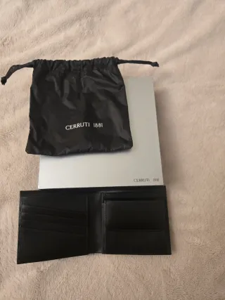 Cartera Billetero Cuero Hombre Cerruti 1881 Negra