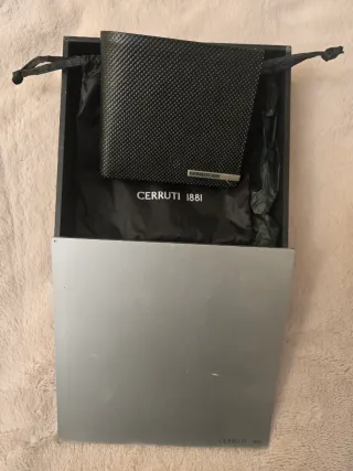 Cartera Billetero Cuero Hombre Cerruti 1881 Negra