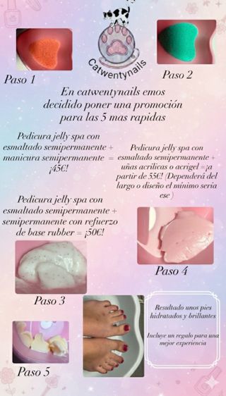 uñas y pedicuras en descuento de oferta