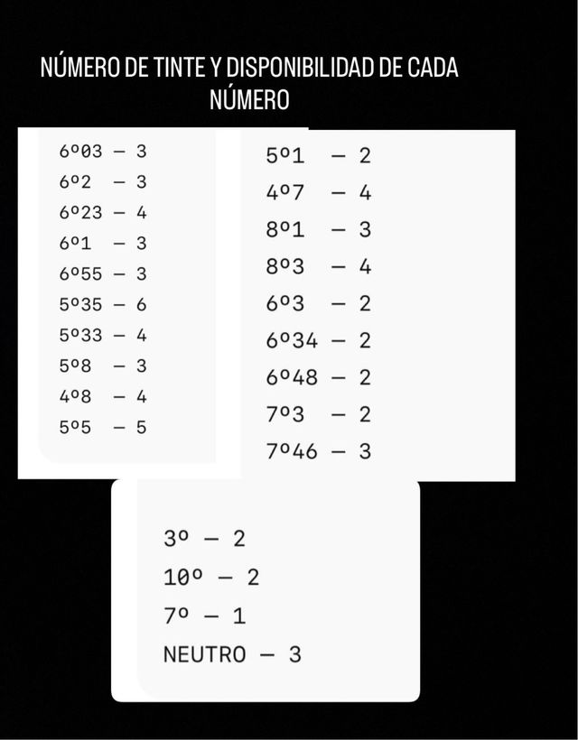 Lote Tintes Cotril Color Tech