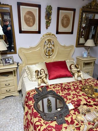 Cama Matrimonio Estilo Clásico Madera