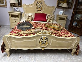 Cama Matrimonio Estilo Clásico Madera