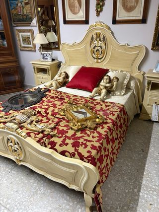 Cama Matrimonio Estilo Clásico Madera