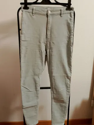 Pantalón vaquero turquesa