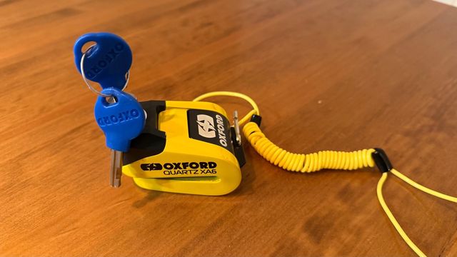Candado moto Oxford con alarma