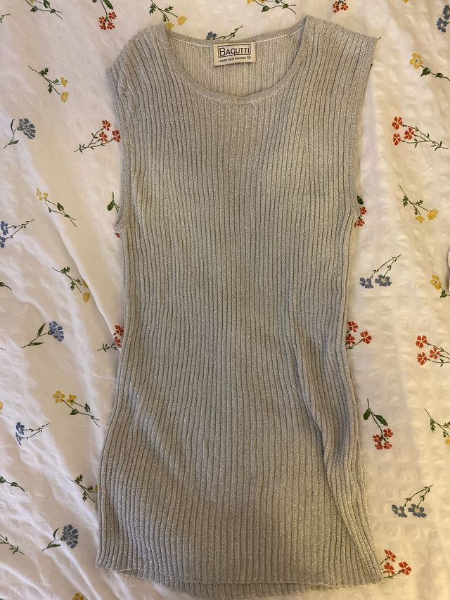 Top fiesta plateado BAGUTTI talla única