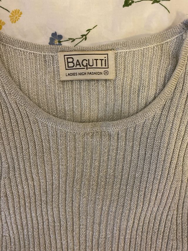 Top fiesta plateado BAGUTTI talla única