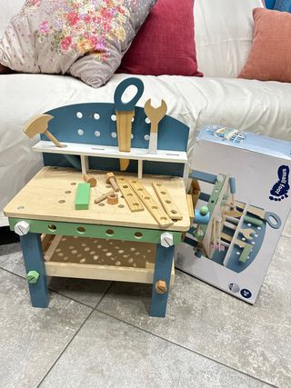 Banco da lavoro in legno per bambini