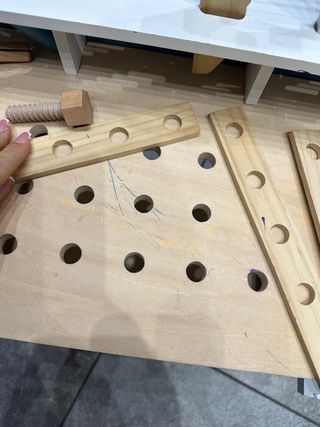 Banco da lavoro in legno per bambini