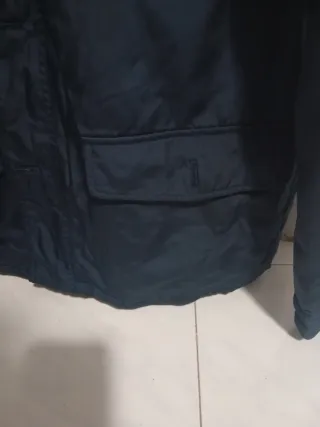 Chaqueta hombre gabardina azul marino