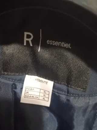 Chaqueta hombre gabardina azul marino