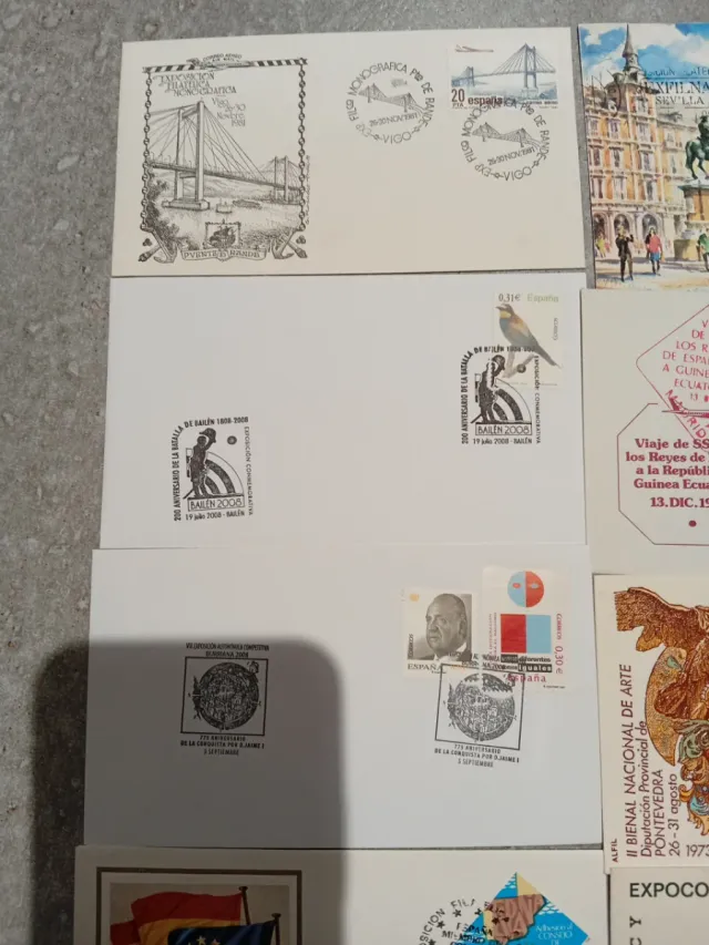 Lotto di 20 buste e cartoline filateliche