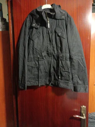 Chaquetón de invierno negro mujer