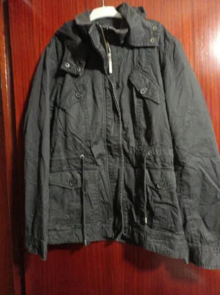 Chaquetón de invierno negro mujer