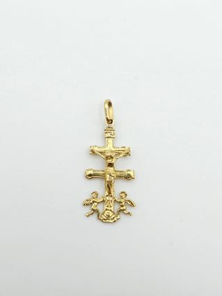 Colgante de Oro 18K, Cruz Caravaca, 2gr, 3cm