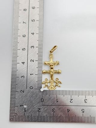 Colgante de Oro 18K, Cruz Caravaca, 2gr, 3cm