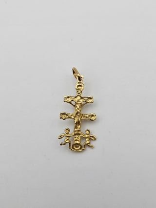 Colgante de Oro 18K, Cruz Caravaca, 2gr, 3cm