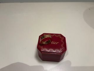 Anillo Cartier Imitación Dorado