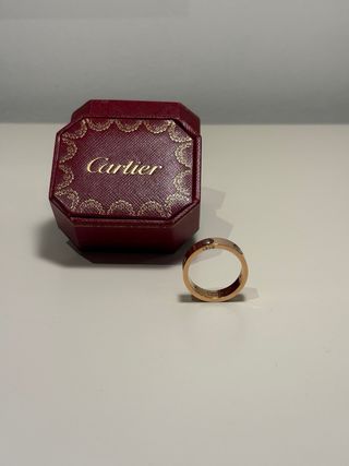 Anillo Cartier Imitación Dorado