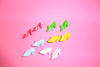 lotto 5 paia scarpe barbie vintage anni 80 pilgrim