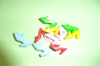 lotto 5 paia scarpe barbie vintage anni 80 pilgrim