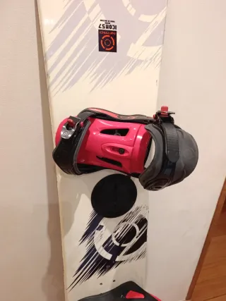 Tabla Snowboard con Fijaciones