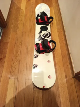 Tabla Snowboard con Fijaciones