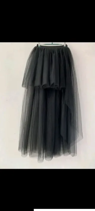 Falda de tul negra