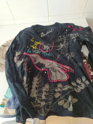 Lote 3 Camisetas Manga Larga Desigual Talla M