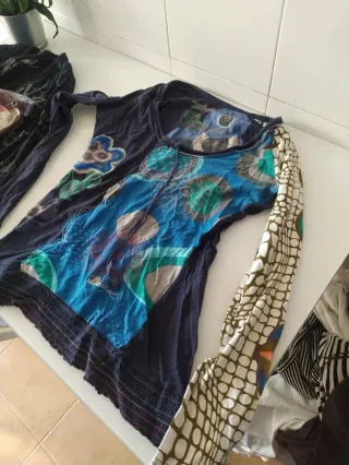 Lote 3 Camisetas Manga Larga Desigual Talla M