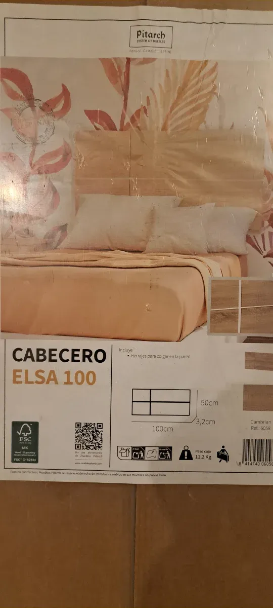 Cabecero Elsa 100 , está embalado a estrenar.
