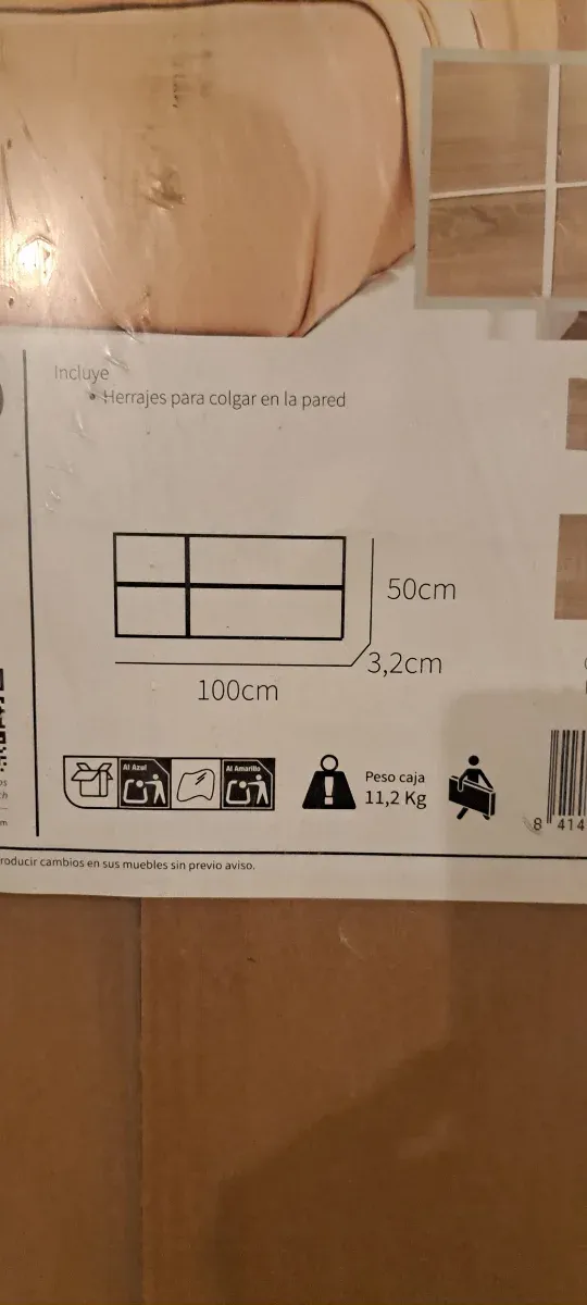 Cabecero Elsa 100 , está embalado a estrenar.