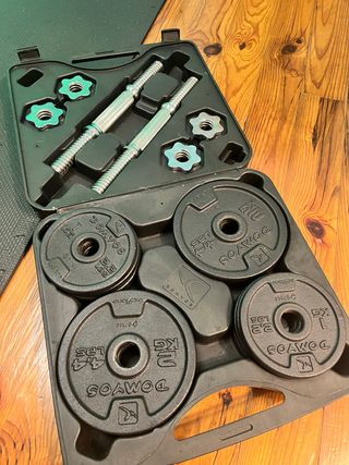 Maletín Mancuernas 20kg Domyos