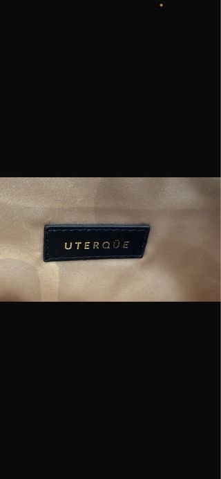 Bolso Uterqüe Dorado Lentejuelas